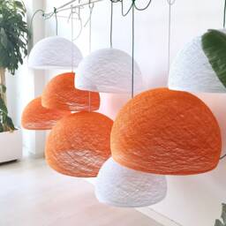 Pendant Light Plug In, Hanging Lamp Nordic Style, Plug in Hanging Light, Swag Lamp, Ceiling Lighting - Half Sphere