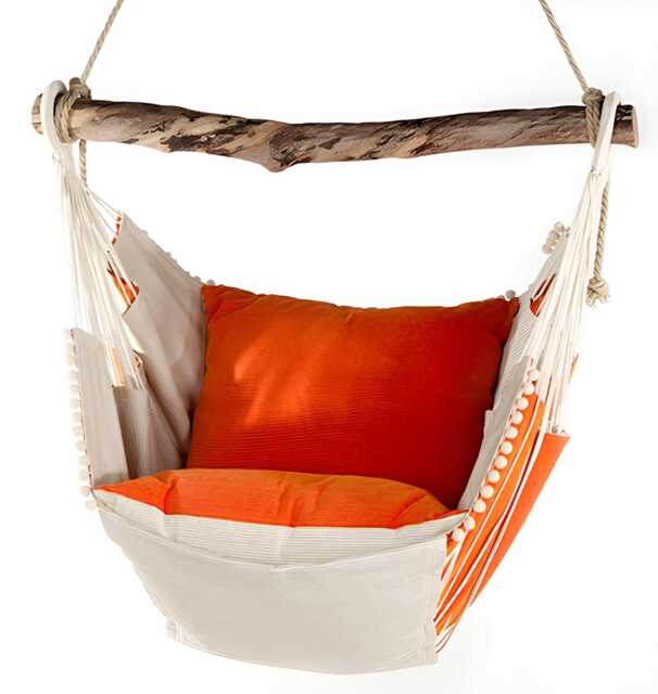 Hammock Chair With Cushions, Indoor & Outdoor Swing Seat - image 1