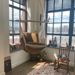 Hammock Chair With Cushions, Indoor & Outdoor Swing Seat - thumbnail 2
