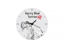 Kerry Blue Terrier, Free Standing Mdf Floor Clock With An Image Of A Dog - thumbnail 1