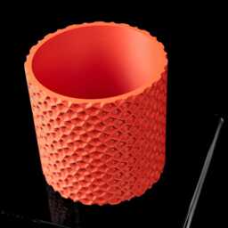3D Printed Geometric Planter Modern Pentagon Succulent Pot With Drainage - thumbnail 4