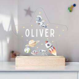 Personalised Led Space Star Lamp, Kids Night Light Gift, Baby Light, Birthday Gifts For Kids, Bedroom Nursery Table - thumbnail 4