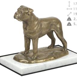 Bullmastiff, Dog White Marble Base Statue, Limited Edition, Artdog. Made Of Cold Cast Bronze. Perfect Gift. Limited Edition - thumbnail 4