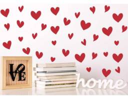 Hand Drawn Heart Wall Decals, Girl's Nursery Decor - thumbnail 1