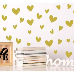 Hand Drawn Heart Wall Decals, Girl's Nursery Decor - thumbnail 3