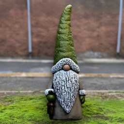 Christmas Gnome Statue Concrete Nordic Sculpture Stone Festive Figurine Handmade Cement Garden Ornament Winter Home Decor Holiday Gift - thumbnail 3