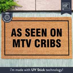 Hello Mtv Welcome To My Crib Doormat - Cribs Front Door Mat As Seen On Funny Entry Rug - thumbnail 1