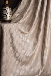 Cream & Gold Turkish Curtains Elegant Glitter Detail - thumbnail 1
