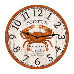 Crab Clock - Personalized Clock