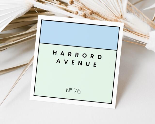 Monopoly Inspired New Home Card, Housewarming Adventures, Personalised Custom Congratulations Gift, House Greeting - image 1