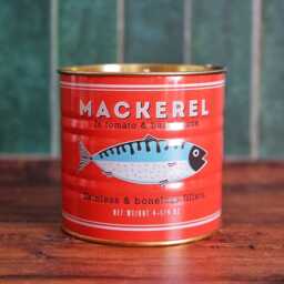 Fun Fish Tin Candle - Mackerel Can Repurposed As Unique Handmade