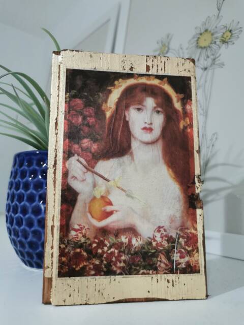 Venus Verticordia Wood Wall Art Rossetti Pre-Raphaelite Painting - image 1