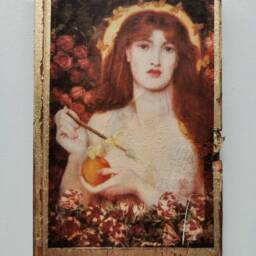 Venus Verticordia Wood Wall Art Rossetti Pre-Raphaelite Painting - thumbnail 2