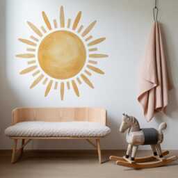 Watercolour Sunshine Nursery Wall Sticker