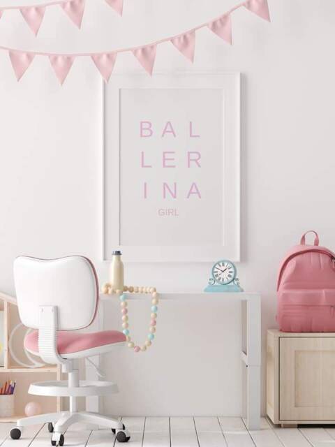 Quote Print - Ballerina Girl Bedroom Girly Girls - image 1