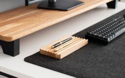 Real Oak Pen Holder Desk Organiser - thumbnail 1