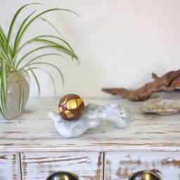 "Plastic, Sculpture, ""Rattle Ball On Flint" - thumbnail 4