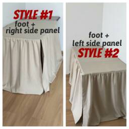 Extended Drop 21 30 36 42 60 Dorm Size Bed Skirt Twin Xl Extra Long Bedskirt Split Panel College Dorm Bedding Linen Dust Ruffle White Gray