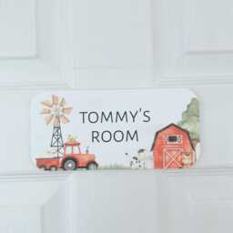 Personalised Farm Animals Acrylic Bedroom Door Sign - thumbnail 3
