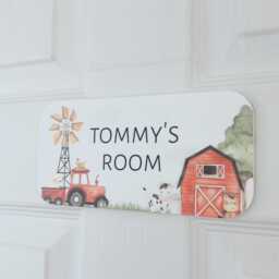 Personalised Farm Animals Acrylic Bedroom Door Sign - thumbnail 2