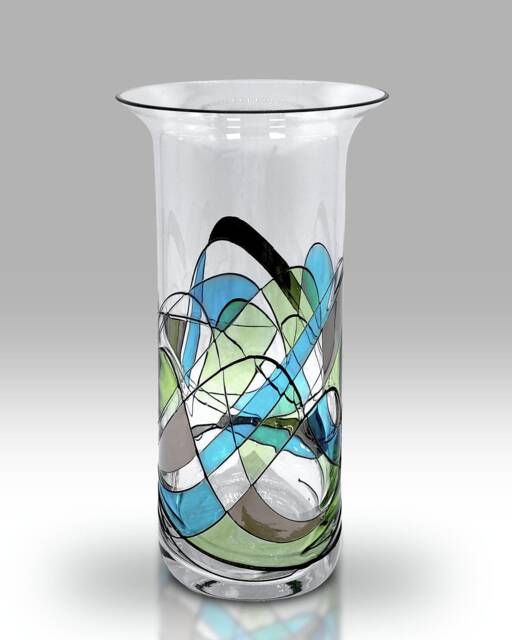 Mosaic Harmony Collection - Chorus Bouquet 22cm Vase By Nobile Glassware