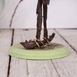 Metal Camel Sculpture Figurine Steampunk Project Recycled Handmade Art Scrap - thumbnail 4