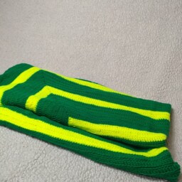 Neon Summer Large Crocheted Throw Blanket - thumbnail 2