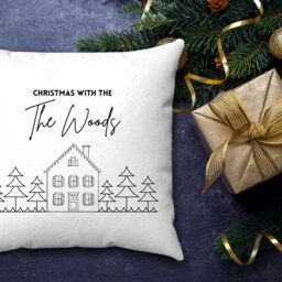 Personalised Family Christmas Cushion, Home Decor, Cushion Covers, Family Name, Throw Cushions - thumbnail 2