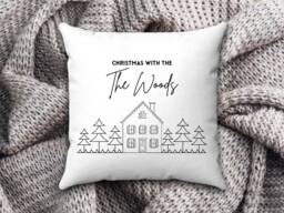 Personalised Family Christmas Cushion, Home Decor, Cushion Covers, Family Name, Throw Cushions