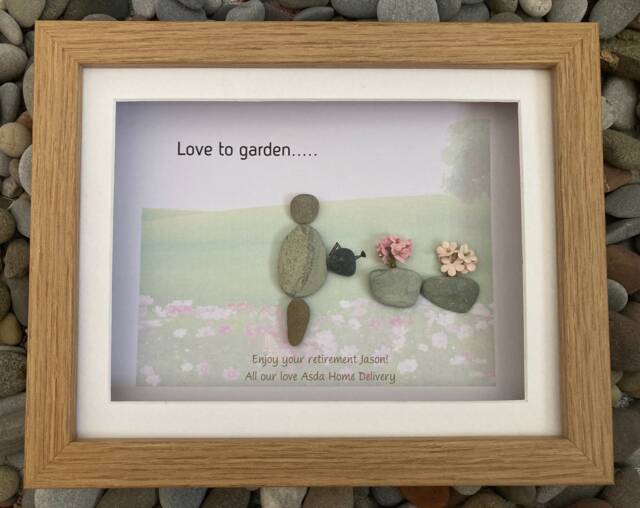 Gardening Lover Pebble Art. Gifts. Love To Garden - image 1
