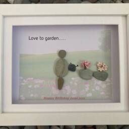 Gardening Lover Pebble Art. Gifts. Love To Garden - thumbnail 2