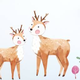 Woodland Animals Wall Decal, Forest Decal Sticker, Critters Decor, Room Decor - thumbnail 4
