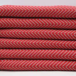 "Turkish Towel, Red & Gray Towel, 40""x70" - thumbnail 3