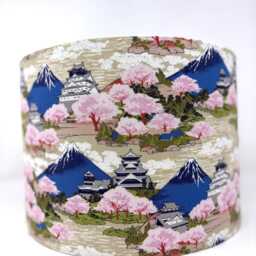 Japanese Blossom & Fuji Lampshade Oriental Style - thumbnail 4
