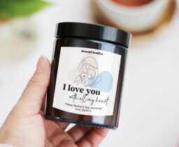 Best Mother's Day Gift For Her Girl Boy Mum From Baby Bump Child - Christmas Birthday Daughter Son Personalized Candle - thumbnail 1