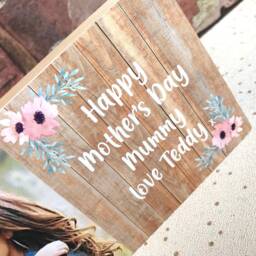 Mothers Day Gift From Son, Mummy Gift, Photo On Wood, Custom Mum Frame, From Daughter - thumbnail 3