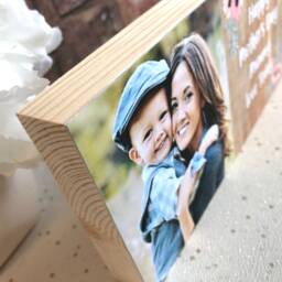 Mothers Day Gift From Son, Mummy Gift, Photo On Wood, Custom Mum Frame, From Daughter - thumbnail 2