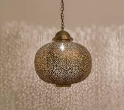 Moroccan Pendant Lamp, Ball Light Fixtures, Oriental Home Decor Lighting Lampshades - thumbnail 1