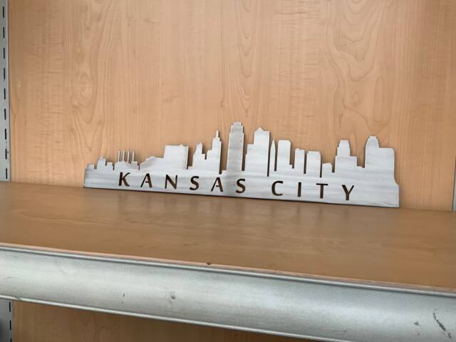Kansas City Skyline Metal Wall Art Powder Coat Fade - image 1