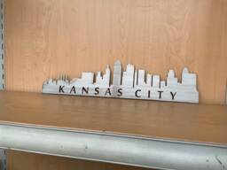 Kansas City Skyline Metal Wall Art Powder Coat Fade - thumbnail 1