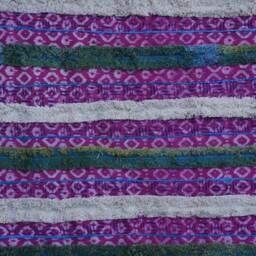 Hand Block Printed Rug, 46x62 Inch, Pink Woven Dhurie, Bohemian Flatweave Indigo Rug For Home Decor Cp-04 - thumbnail 3