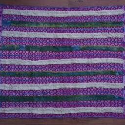 Hand Block Printed Rug, 46x62 Inch, Pink Woven Dhurie, Bohemian Flatweave Indigo Rug For Home Decor Cp-04 - thumbnail 2