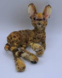 Meet Fur-Baby Charley, A Felted Natural Wool Savannah Kitty