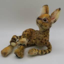 Meet Fur-Baby Charley, A Felted Natural Wool Savannah Kitty - thumbnail 4