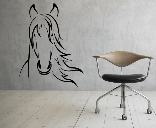 Beautiful Horse Wall Vinyl Decal Animal Stickers Art Design Murals Interior - 20Hs7E - image 1