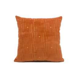 Jane Churchill - Orson Copper Escher Inspired Bizarre Geometric Optical Illusion Designer Cushion Cover Luxury Throw Pillow Handmade - thumbnail 2
