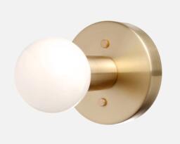 Minimal Wall Sconce & Surface Mounted Ceiling Light - Solid Brass, Modern, Mid-Century, Industrial, Period Lighting, Vintage