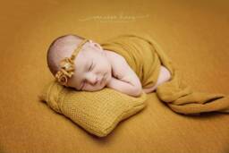 Mustard Samantha Posing Fabric, Backdrop, Newborn Cover, Wrap, Fabric Bean Bag Blanket, Beanbag Baby Shower Gift - thumbnail 1