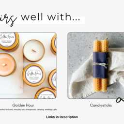 Set Of 6 Pure Beeswax Tea Light Candles in Glass Votives, Handmade Lights, Hand Poured Nontoxic Tabletop Decor, Cotton Wick - thumbnail 4