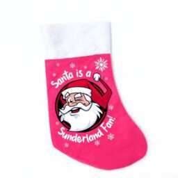 Santa Is A Sunderland Fan Stocking Fanmade Christmas Merchandise - thumbnail 2